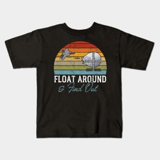 Float Around And Find Out Chinese Spy Balloon Kids T-Shirt